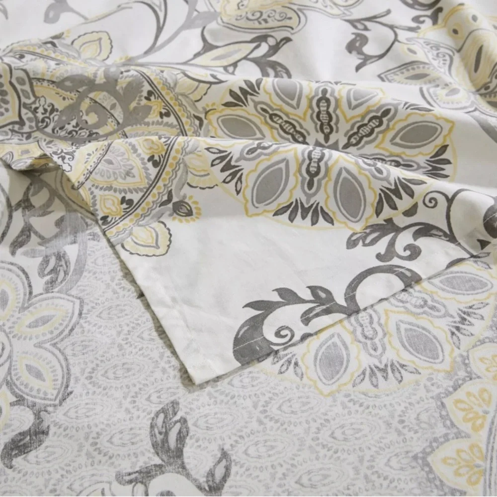 Madison Park 100% Cotton Percale Shower Curtain Bathtub Privacy Screen 72